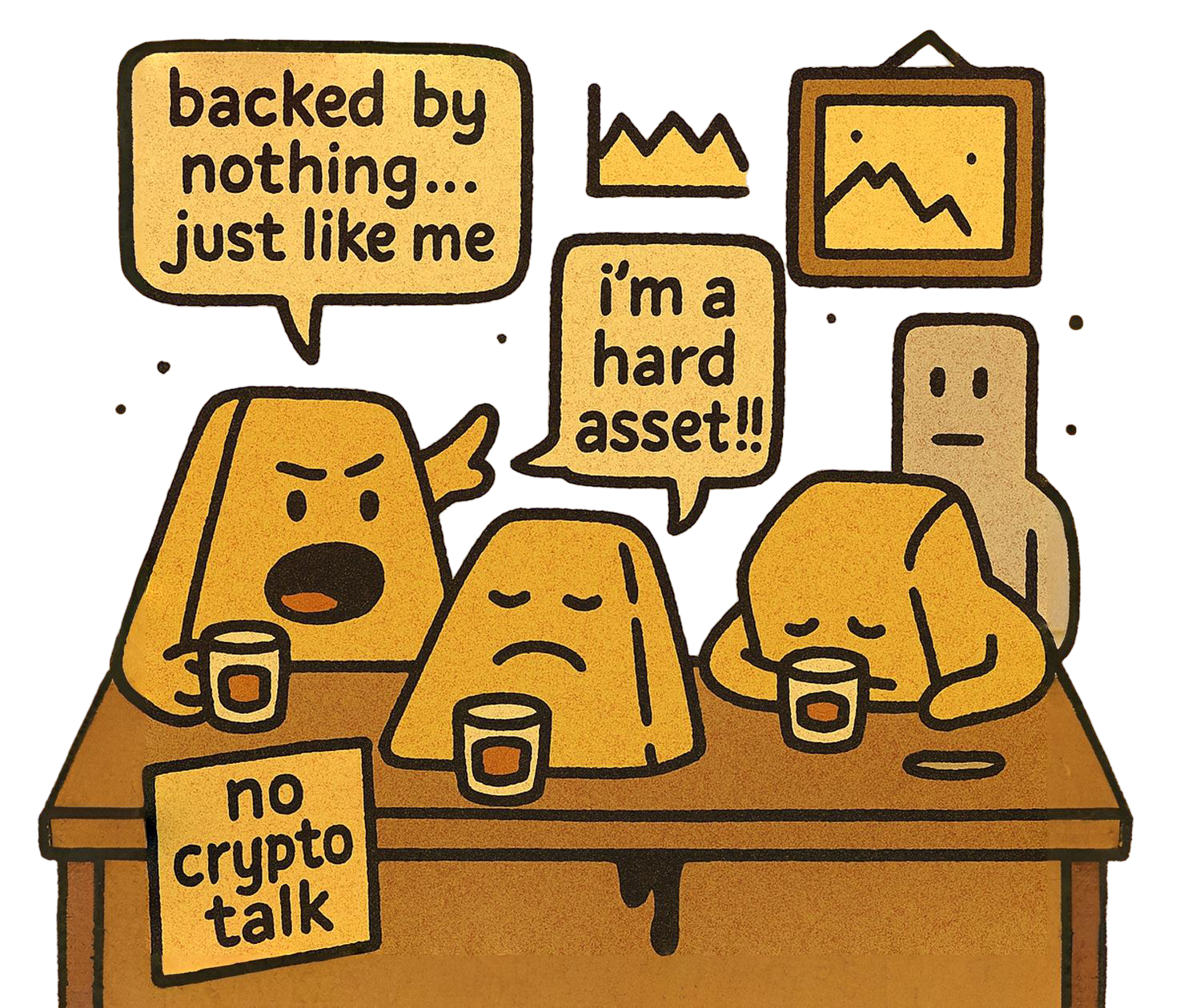 Gold bars cartoon illustration
